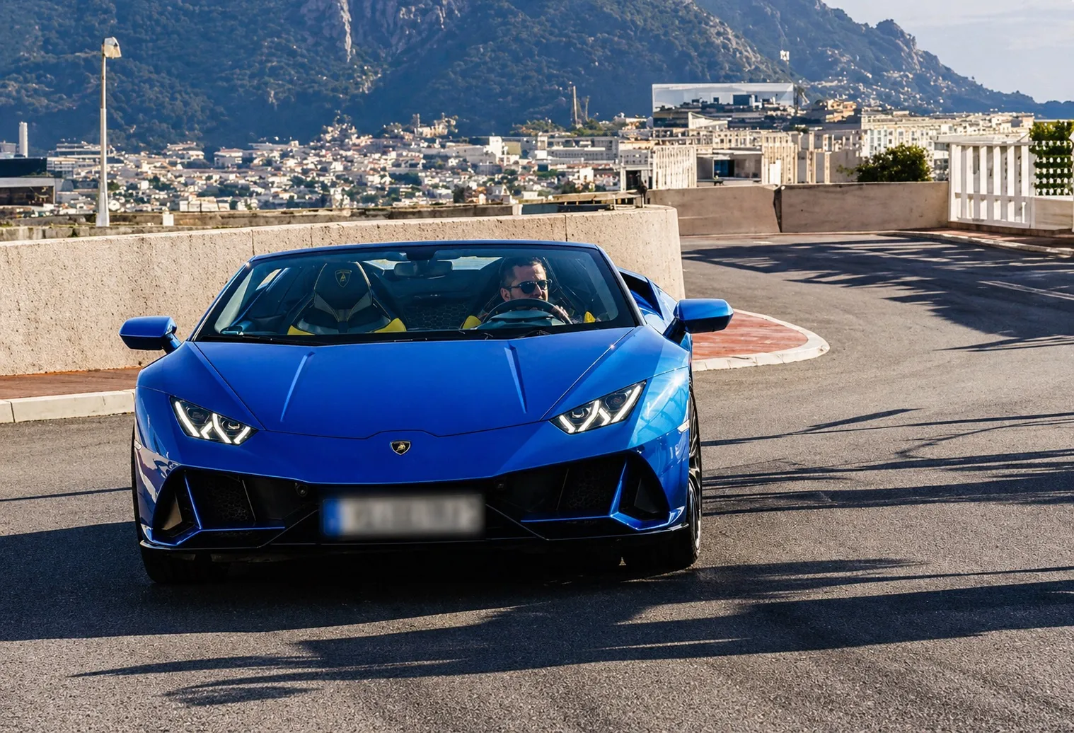 Lamborghini arriving near Milan